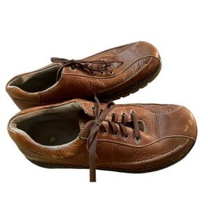 Dr. Martens Grizzly Leather Walker Oxfords, Brown Pebbled Lace Up, Men's Size 12